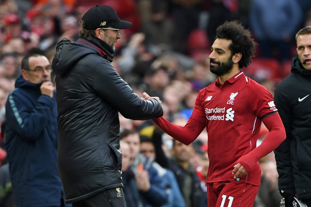 محمد صلاح ويورجن كلوب 