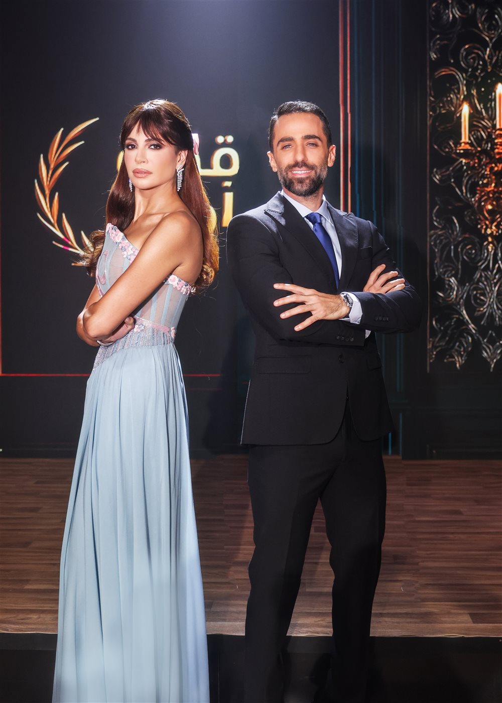 <strong>آمال ماهر ومحمد قيس</strong>