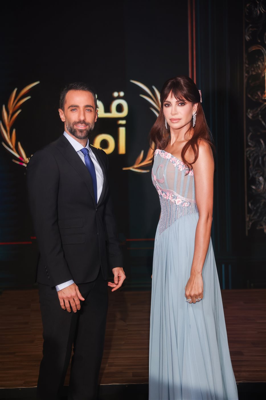 <strong>آمال ماهر ومحمد قيس</strong>