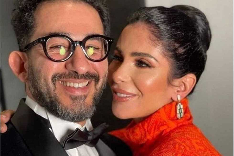 <strong>منى زكي وأحمد حلمي</strong>