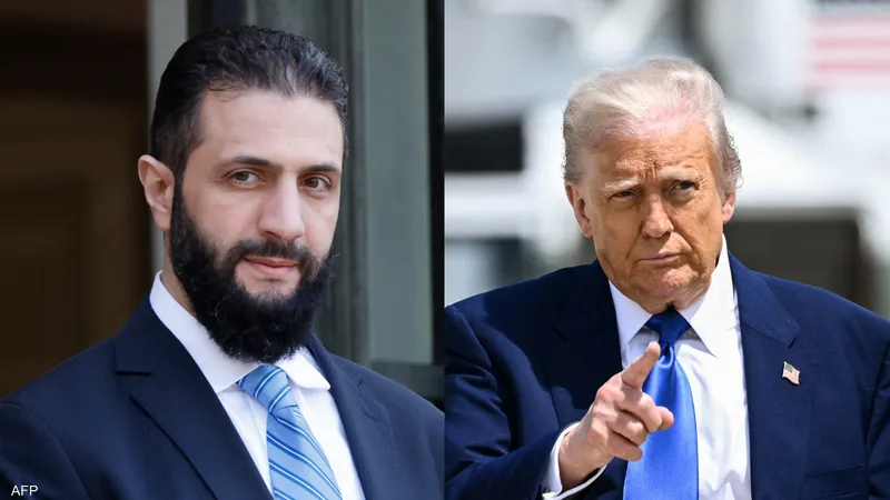 &nbsp;الشرع وترامب