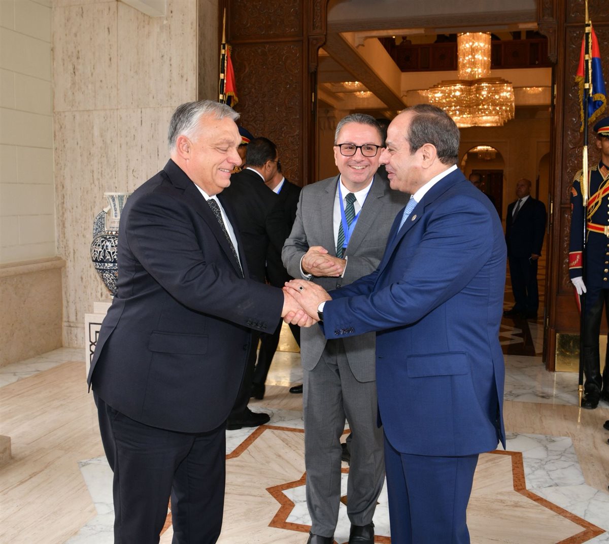 الرئيس السيسي ورئيس وزراء المجر