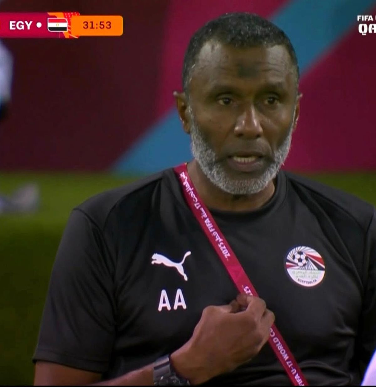 أحمد الكأس المدير الفني لمنتخب مصر