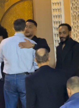 <strong>عزاء والد محمد رمضان</strong>