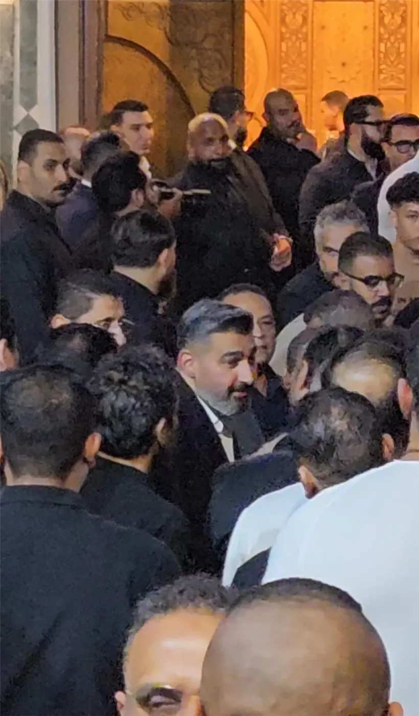 <strong>عزاء والد محمد رمضان</strong>