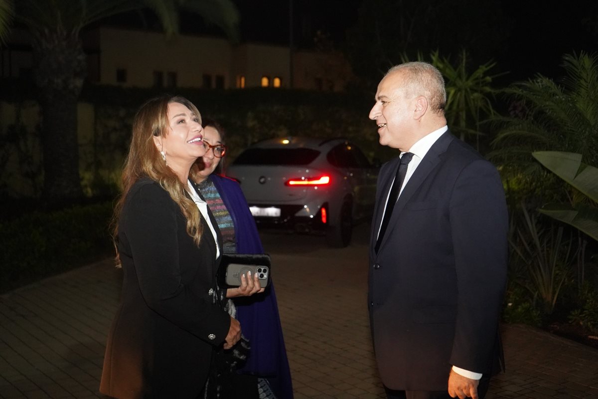 <strong>سفير مصر بالمغرب يحتفل بتكريم ليلى علوي</strong>