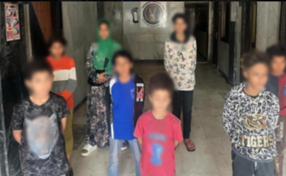 الأطفال المضبوطين&nbsp;