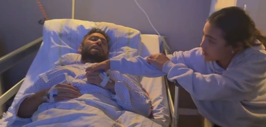 <strong>تامر حسني في المستشفى</strong>