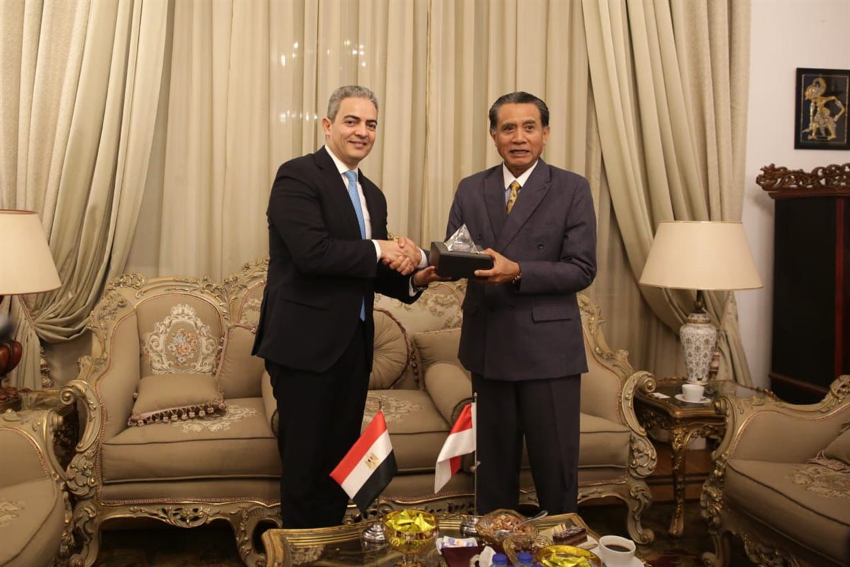 <strong>طارق سعده والسفير الدكتور لطفي رؤوف</strong>