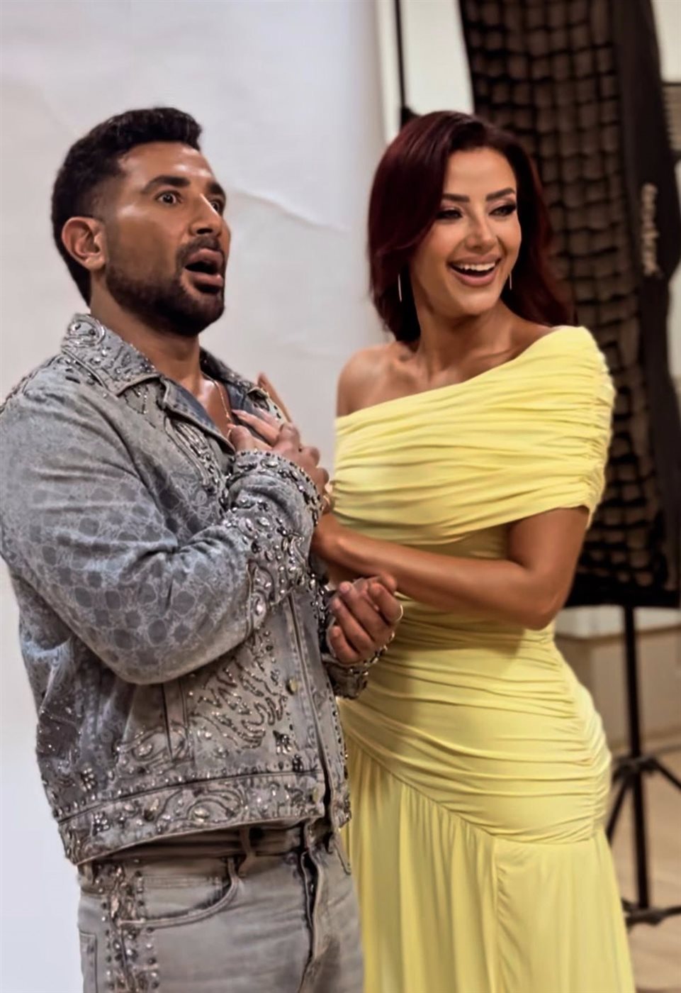 <strong>أحمد سعد ورضوى الشربيني</strong>