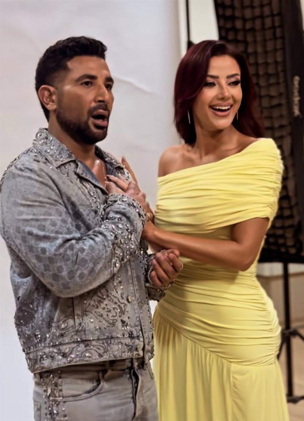 <strong>أحمد سعد ورضوى الشربيني</strong>