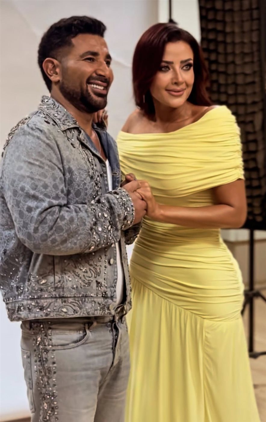 <strong>أحمد سعد ورضوى الشربيني</strong>