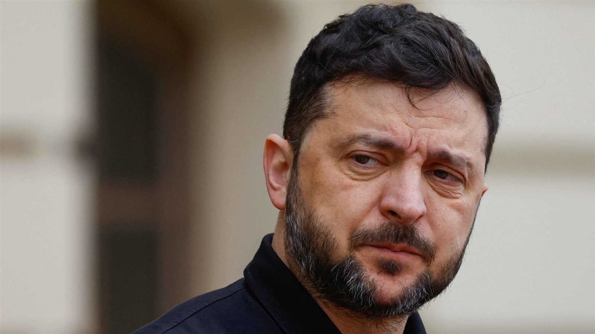 الرئيس الأوكراني فلوديمير زيلينسكي&nbsp;