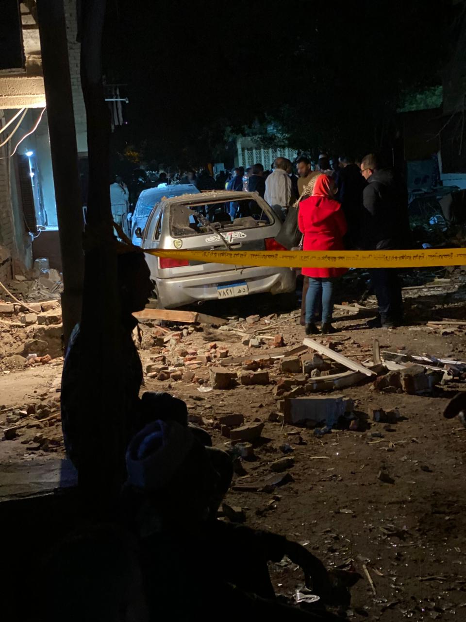 قيادات الجيزة بمكان الحادث&nbsp;