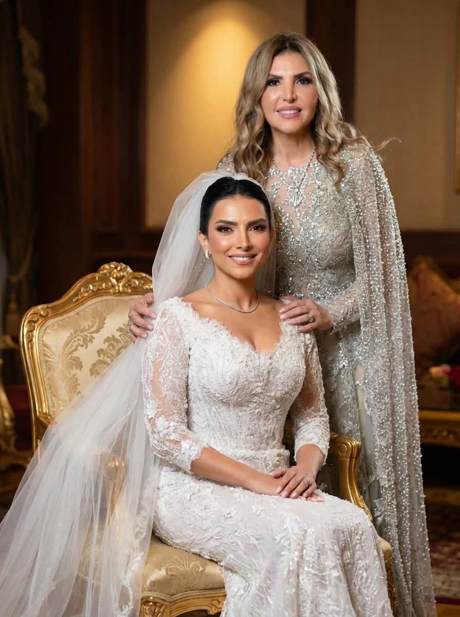 <strong>نادية مصطفى وابنتها همسة</strong>