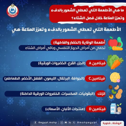 <strong>أطعمة شتوية تعزز الشعور بالدفء وتقوّي المناعة في مواجهة أمراض الشتاء</strong>