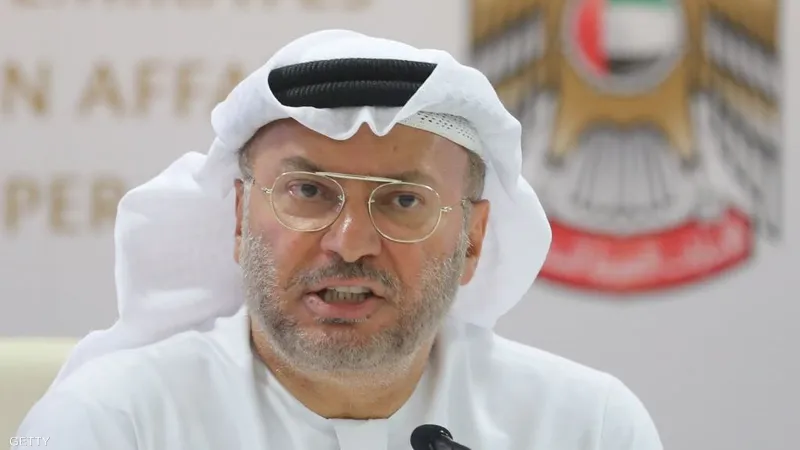 أنور قرقاش المستشار السياسي لرئيس دولة الإمارات<br>&nbsp;