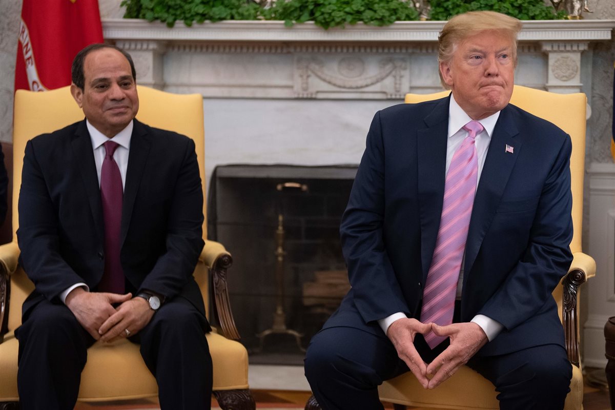 الرئيس السيسي وترامب&nbsp;