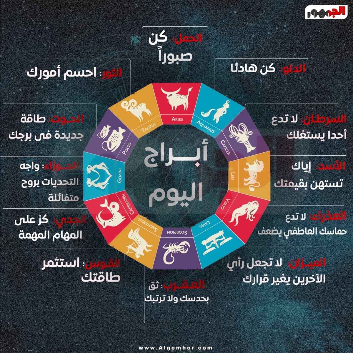 <strong>حظك اليوم الإثنين</strong>