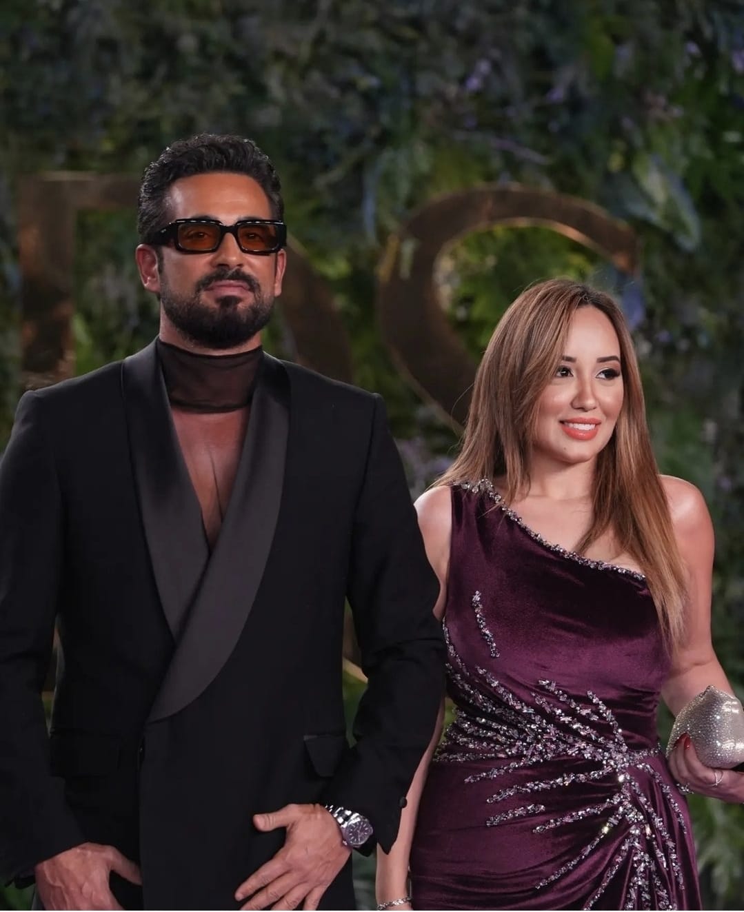 <strong>عمرو سعد وزوجته شيماء فوزي</strong>
