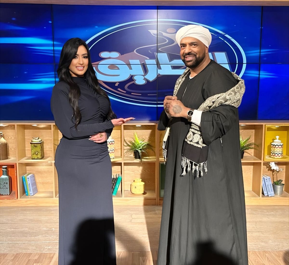 <strong>حجازي متقال مع سيرا إبراهيم</strong>