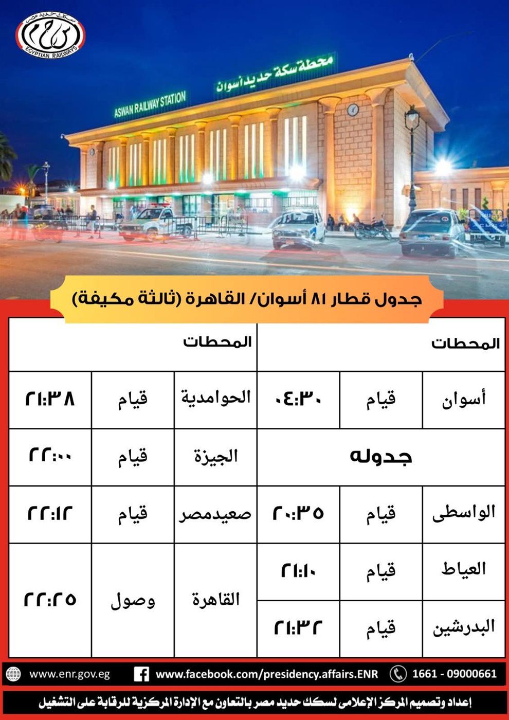 موعد إمتداد مسير قطار ٩٢٦ من الإسكندرية إلى سوهاج&nbsp;