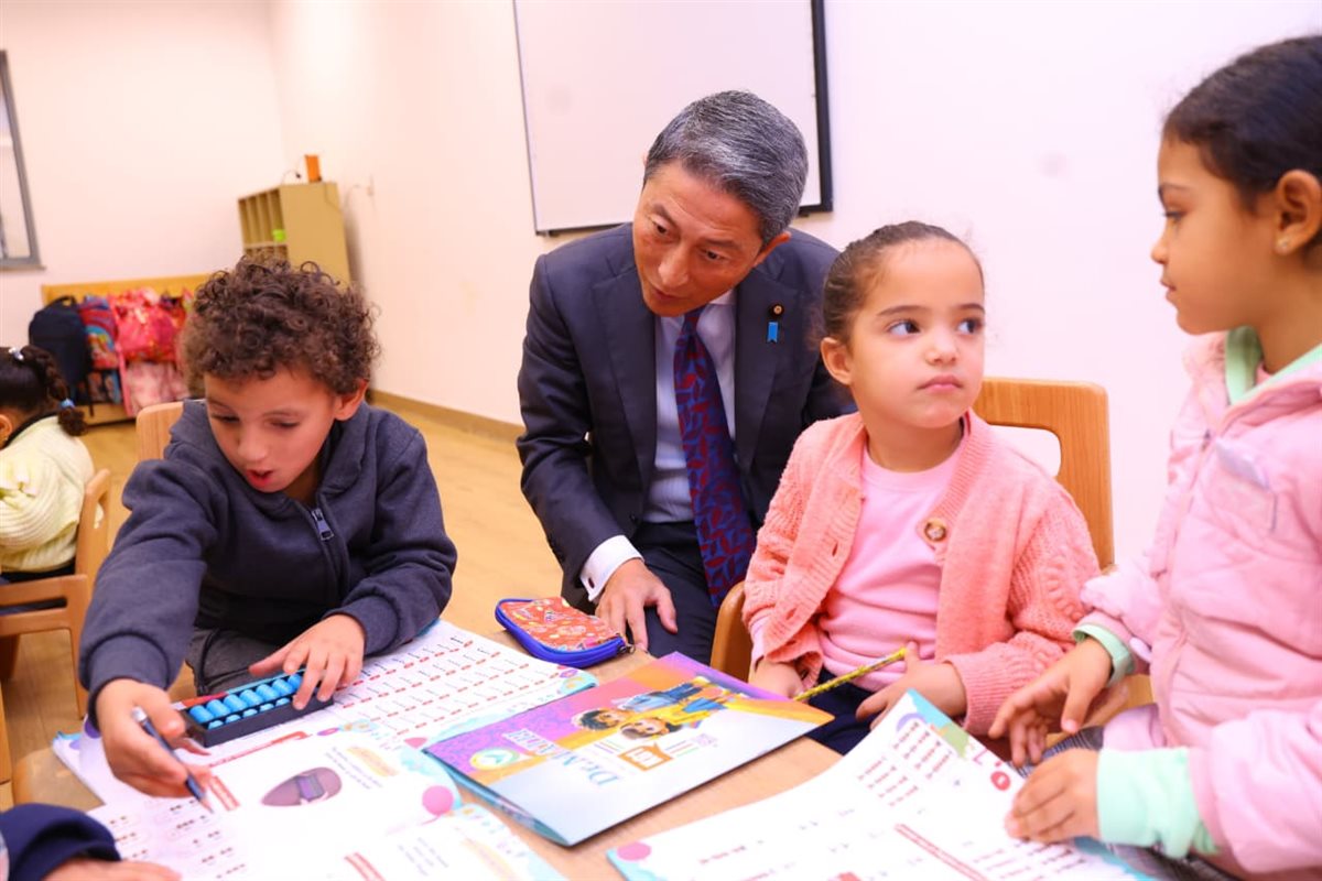 وفد ياباني يتفقد مركز استقبال أبناء العاملين بوزارة التضامن الاجتماعي&nbsp;