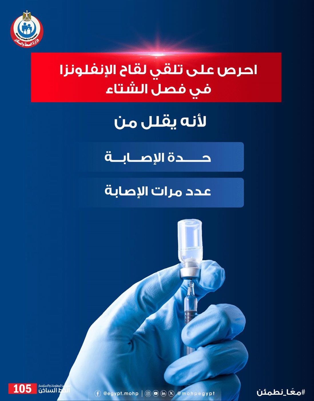 <strong>انفوجراف وزارة الصحة والسكان المصرية&nbsp;</strong>