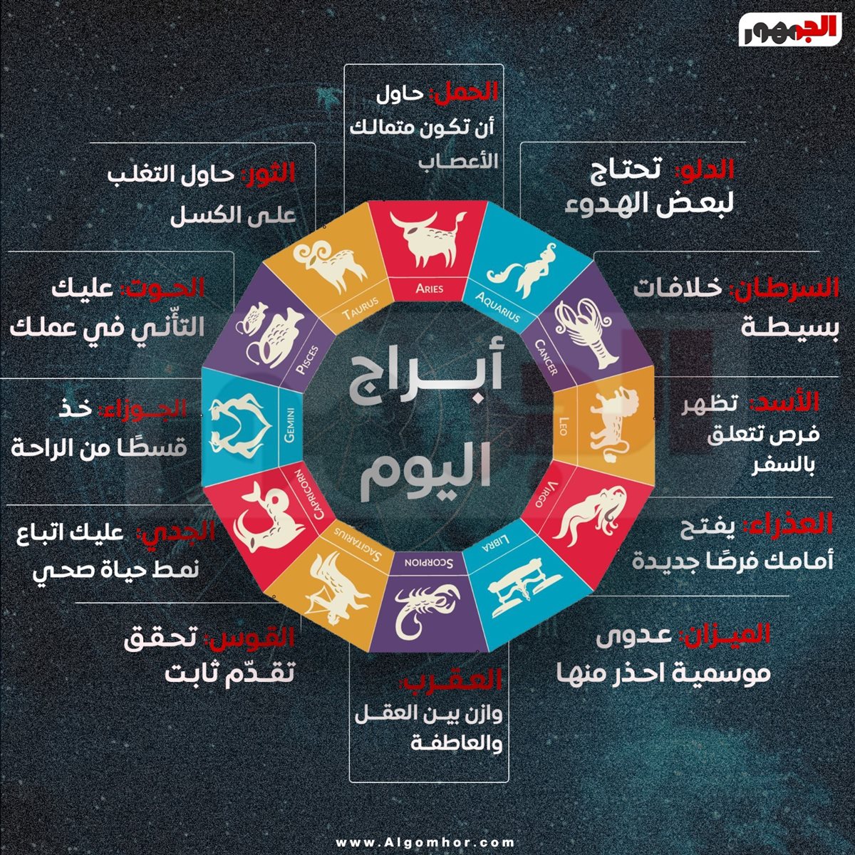 <strong>حظك اليوم السبت 24 يناير 2026</strong>