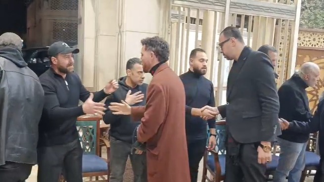 <strong>عزاء والدة نضال الشافعي</strong>