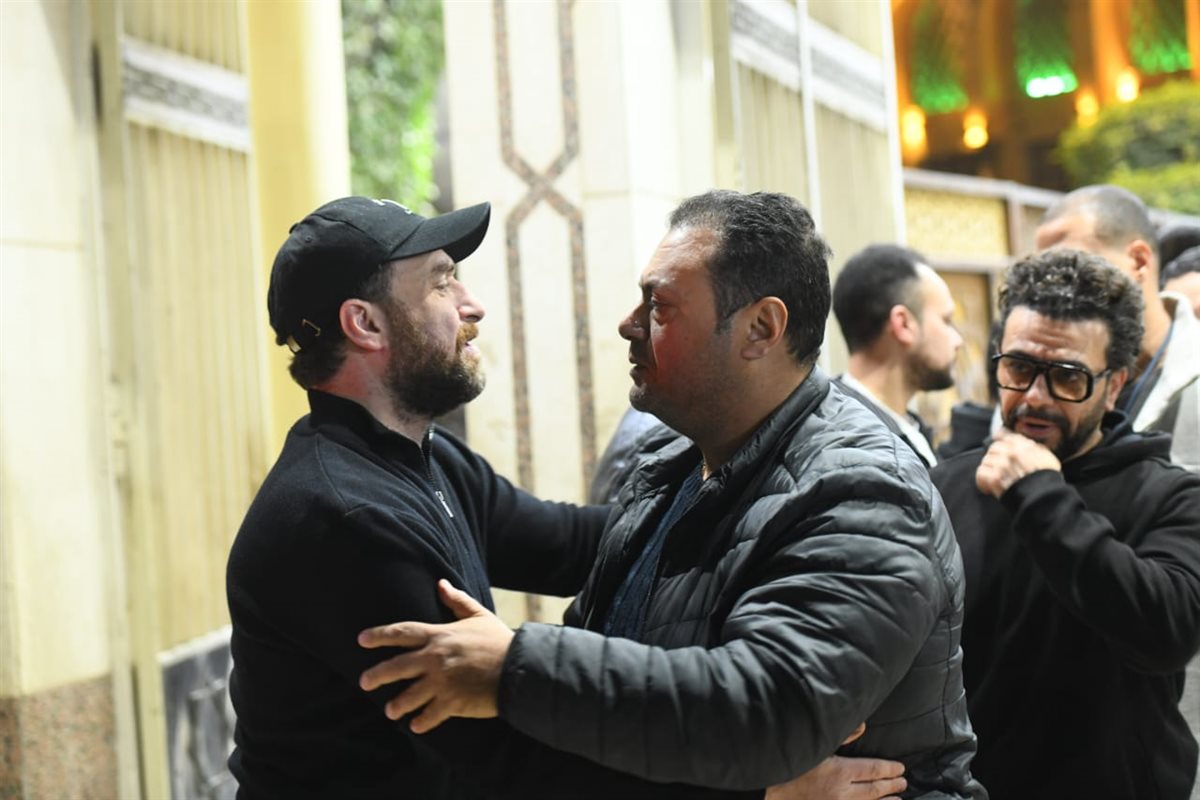 <strong>عزاء والدة نضال الشافعي</strong>