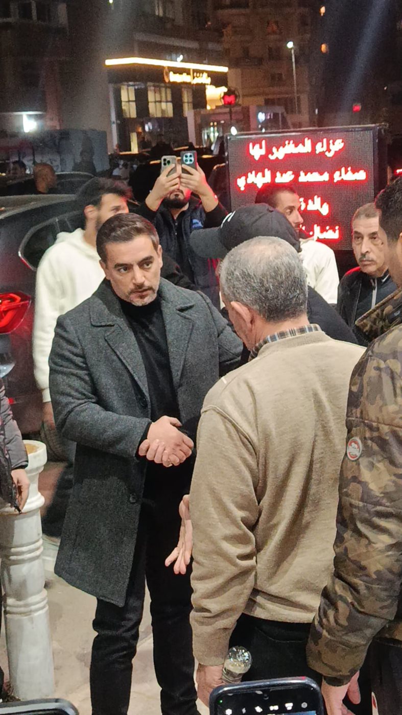 <strong>عزاء والدة نضال الشافعي</strong>