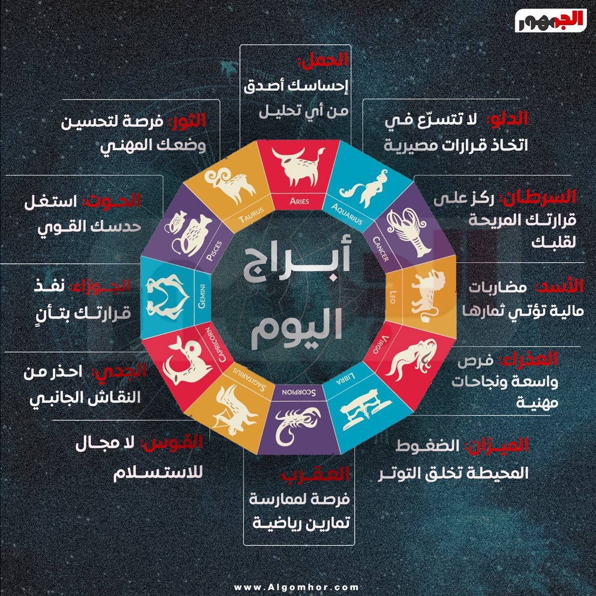 حظك اليوم&nbsp;