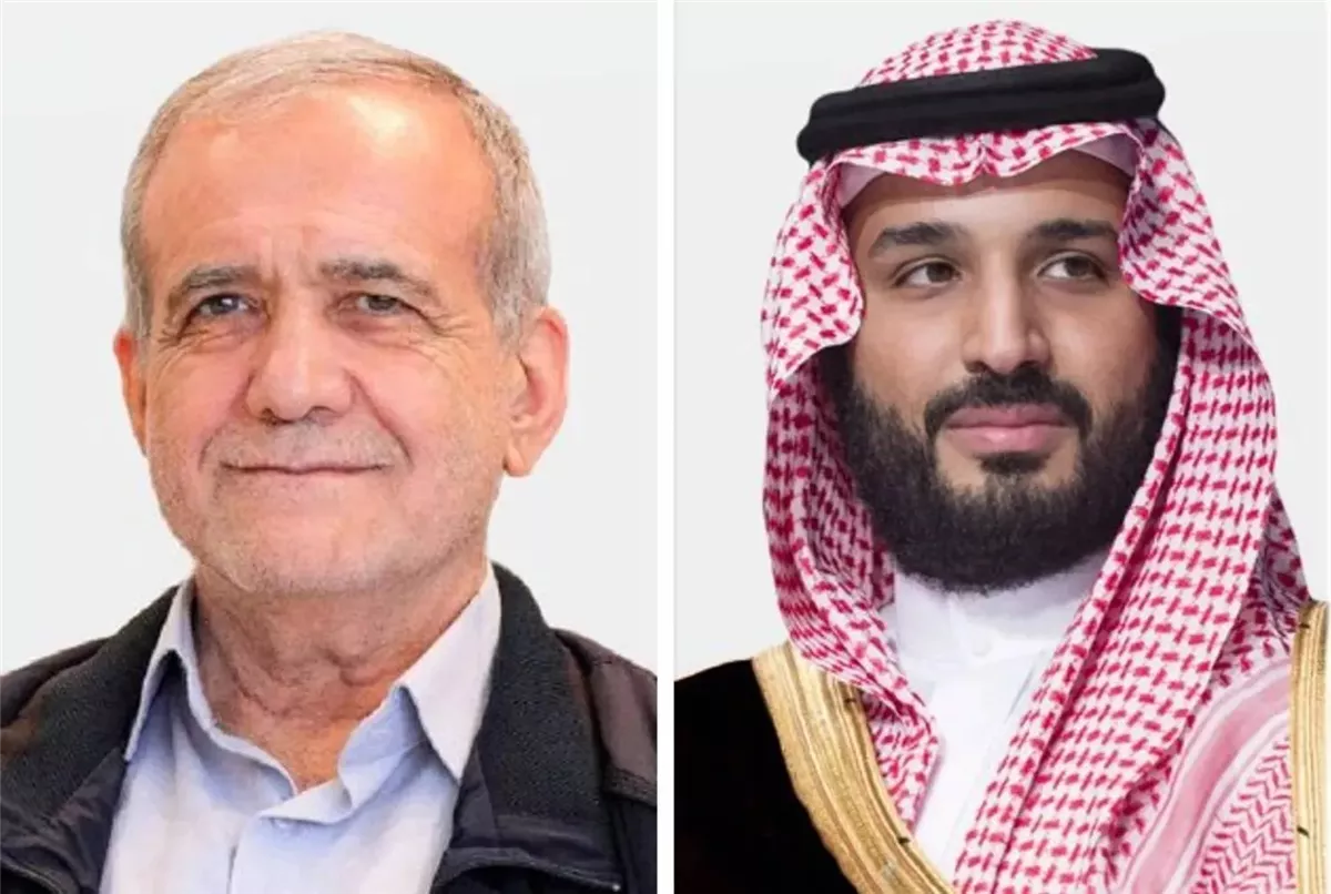بزشكيان وابن سلمان&nbsp;