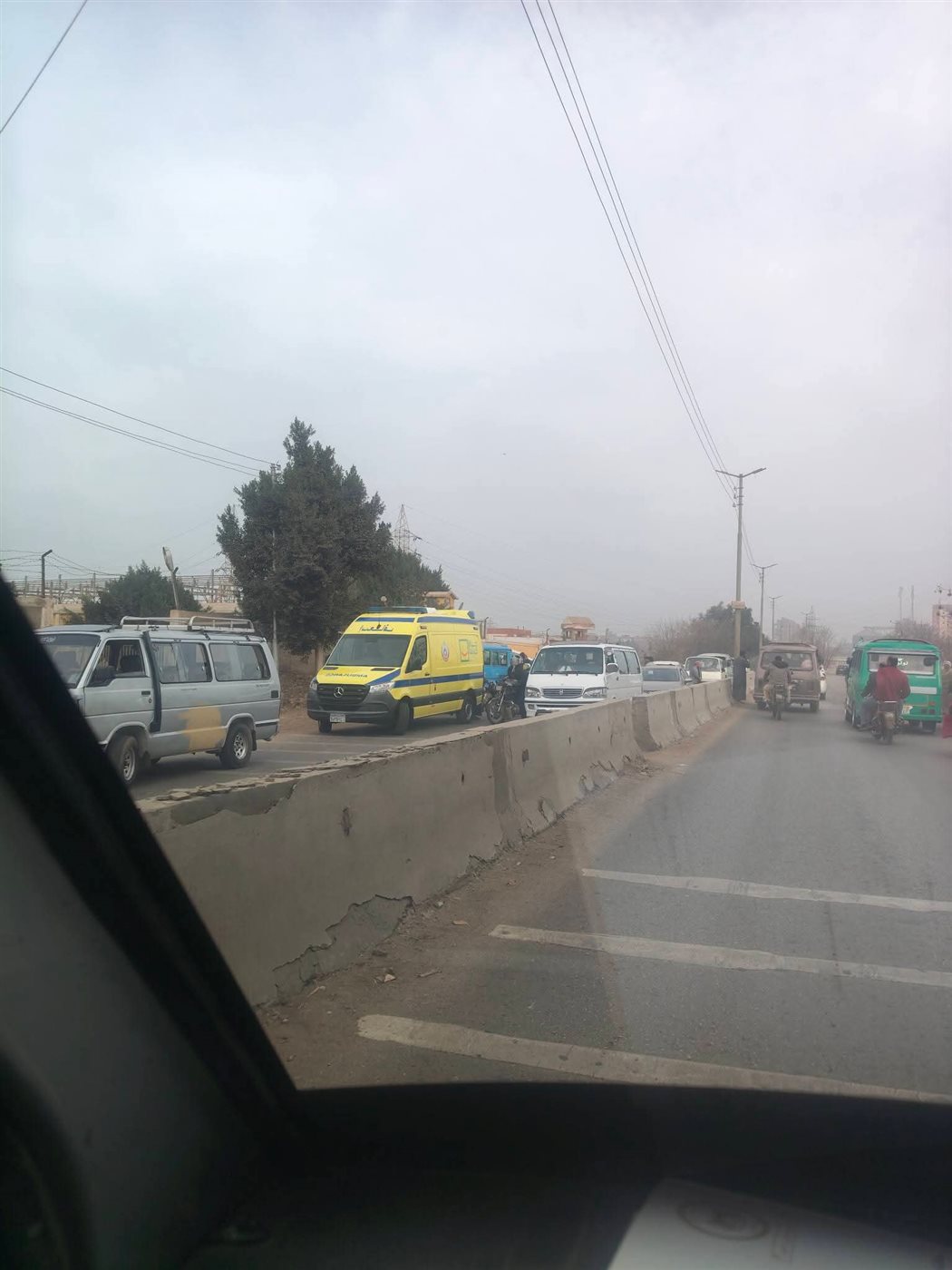 صور من مكان الحادث&nbsp;