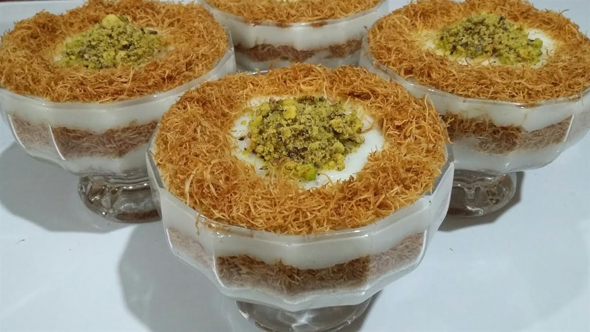 كنافة بالقشطة&nbsp;