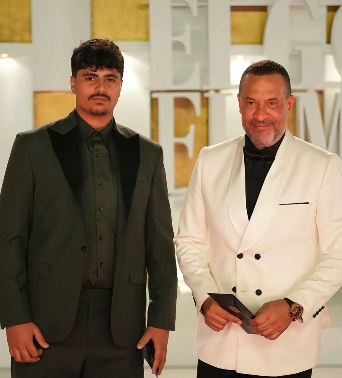 <strong>ماجد المصري وأبنه آدم</strong>
