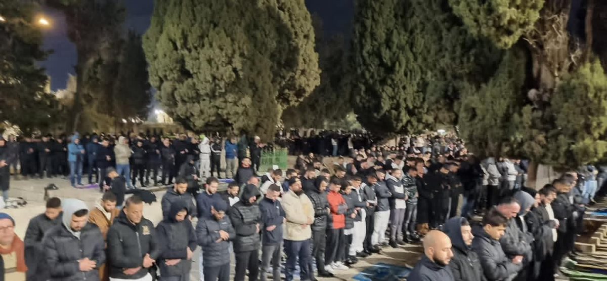 صلاة التراويح من المسجد الأقصي&nbsp;