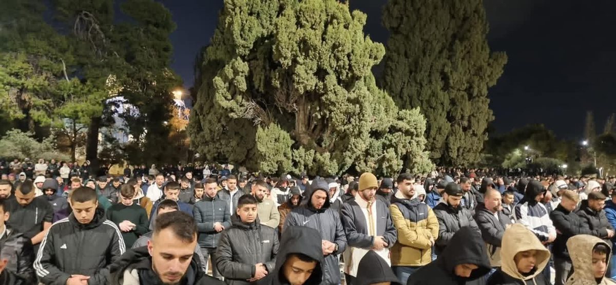 صلاة التراويح من المسجد الأقصي&nbsp;