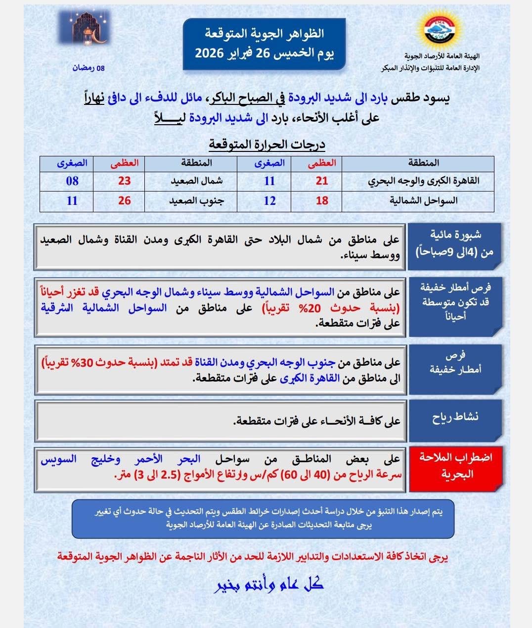 الطقس&nbsp;