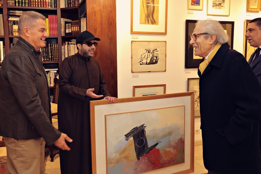 <strong>زيارة تركي آل الشيخ لمتحف فاروق حسني</strong>