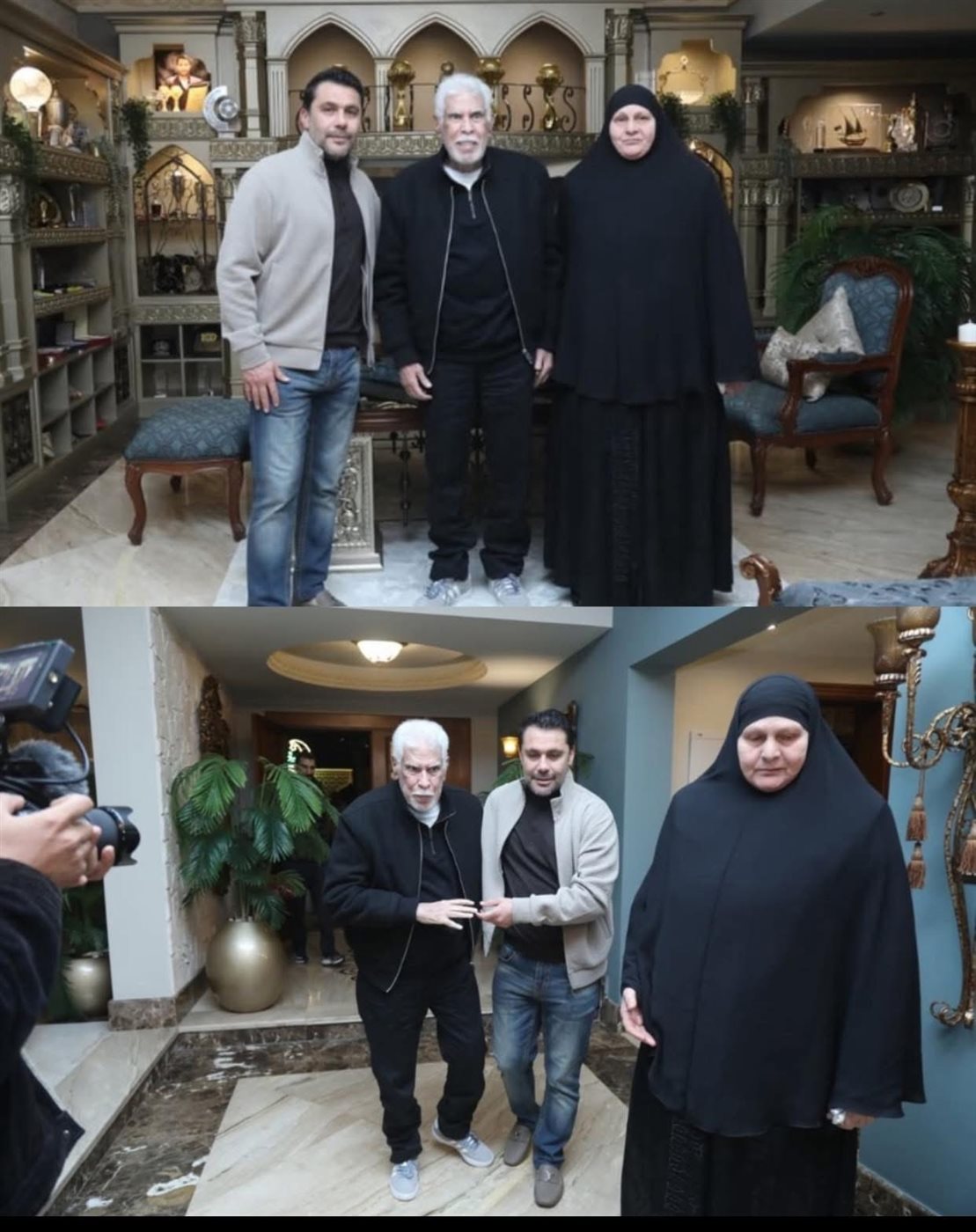 حسن شحاتة ووالدة محمد عبد الوهاب&nbsp;