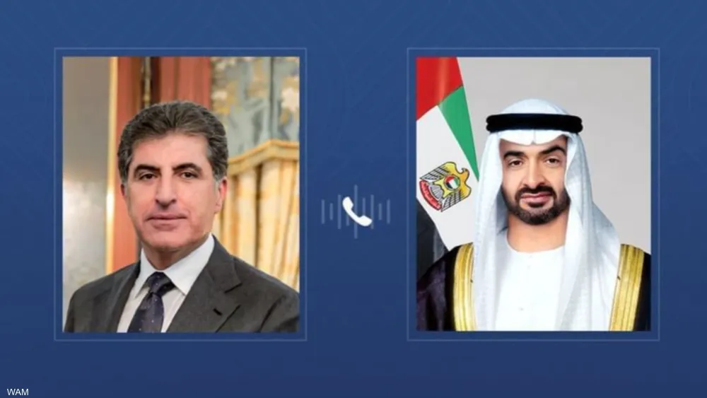 <strong>رئيس الإمارات ورئيس إقليم كردستان العراق</strong>