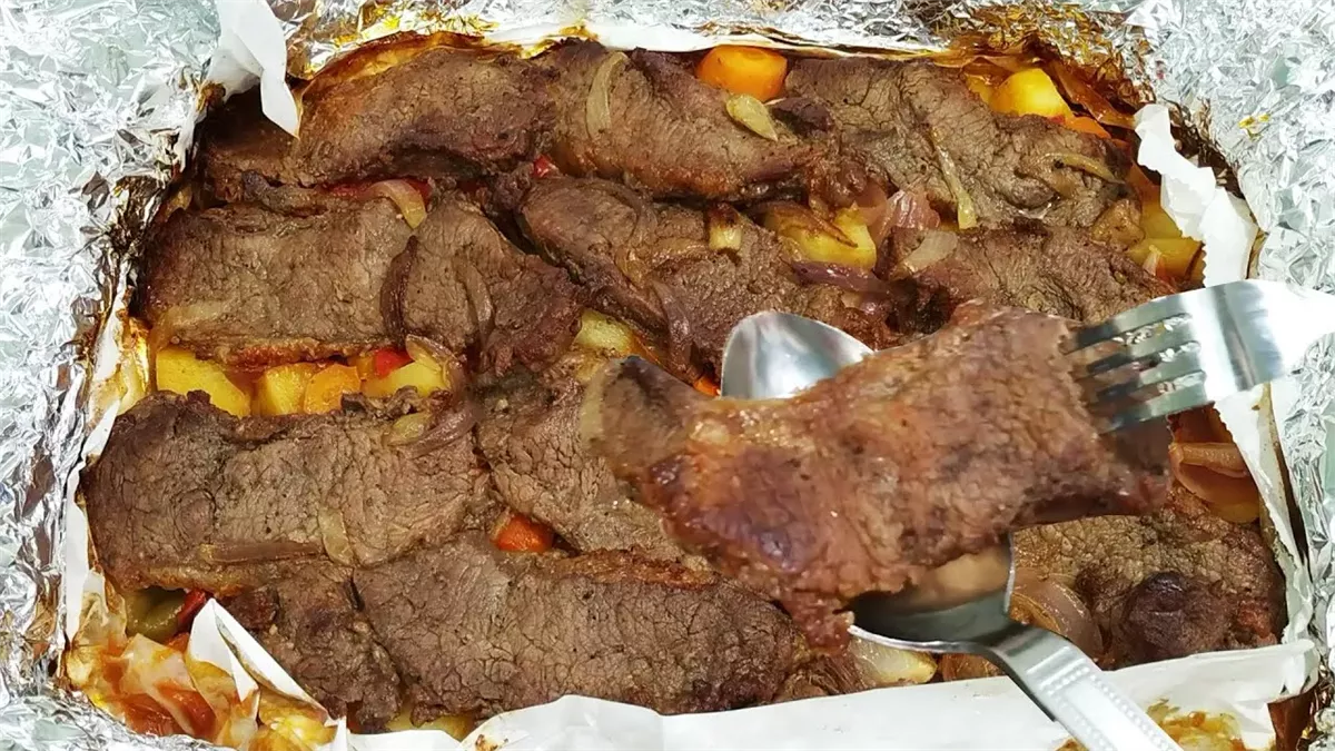 ورقة اللحمة بالبطاطس