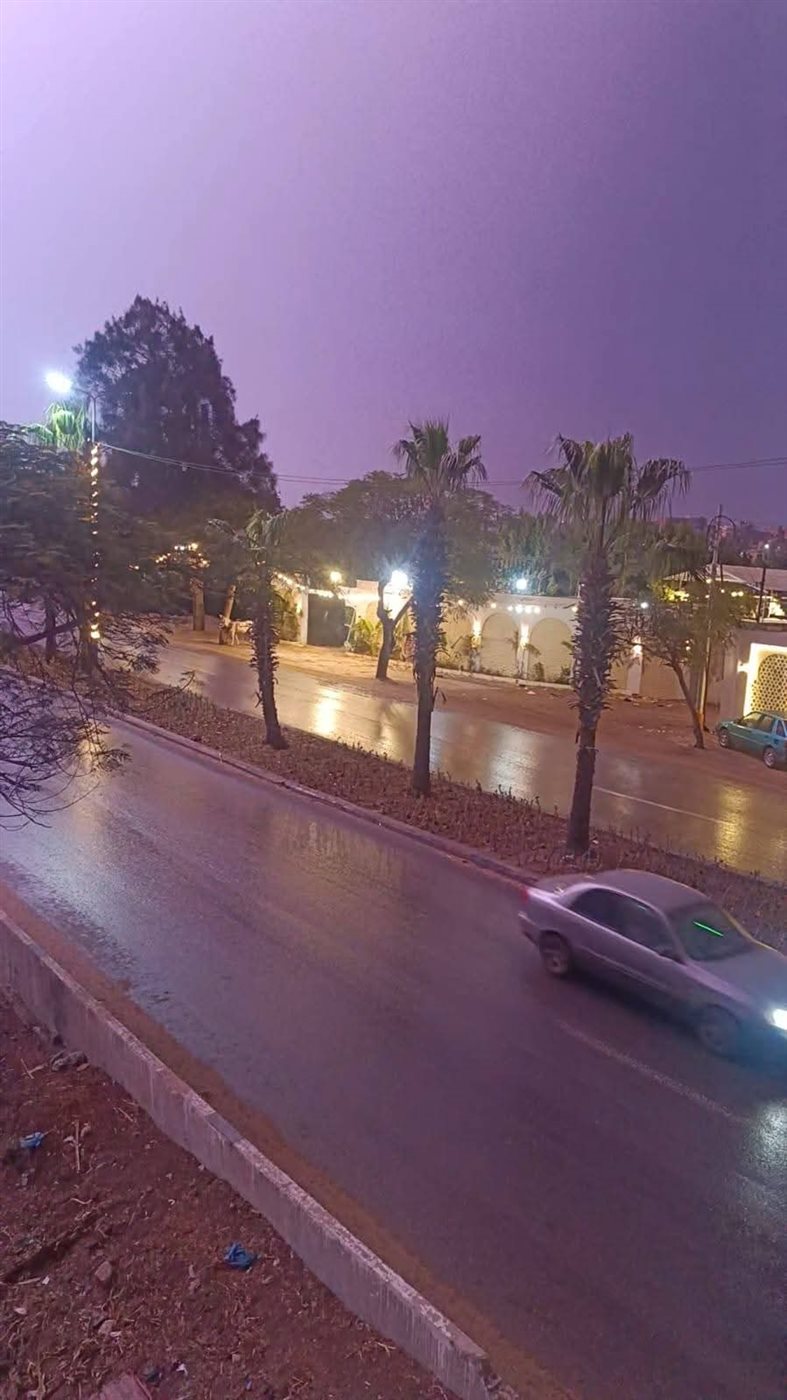 أمطار بمدينة قويسنا&nbsp;