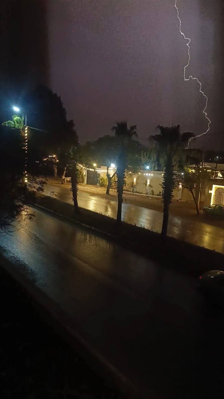 أمطار بمدينة قويسنا