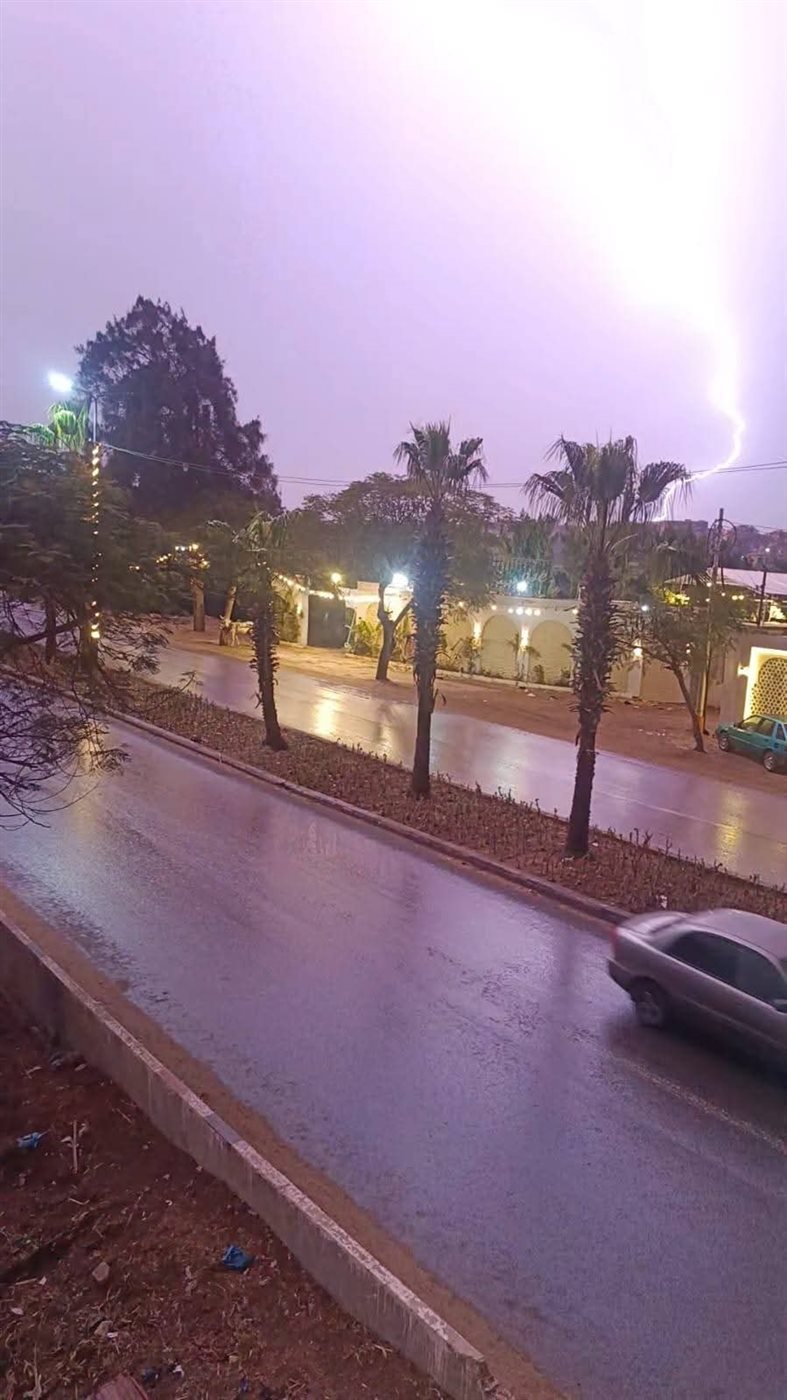 أمطار بمدينة قويسنا