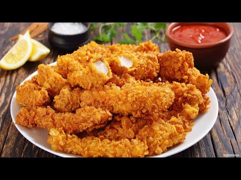 <strong>أصابع الدجاج بالكورن فليكس</strong>