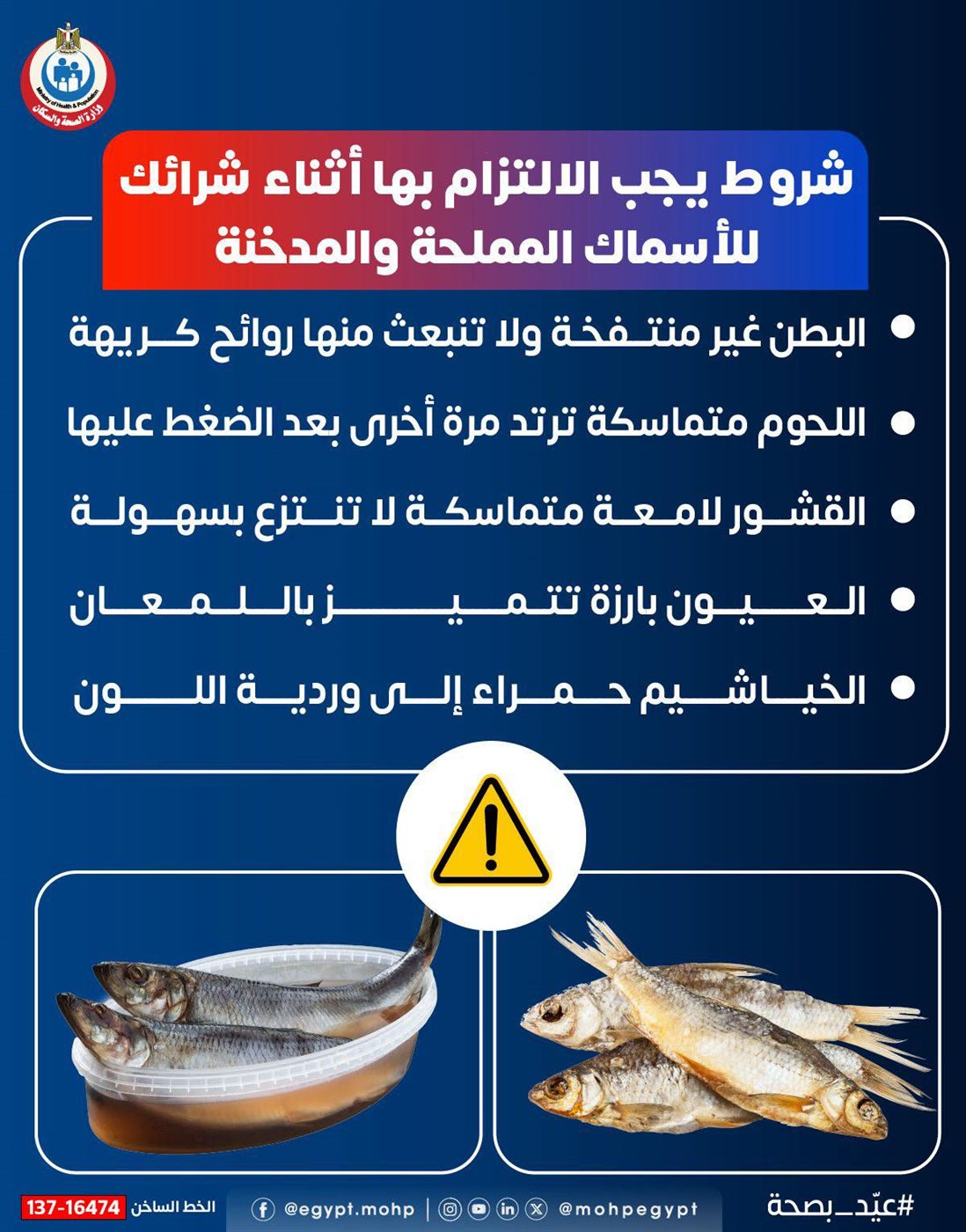 <strong>شروط يجب الالتزام بها أثناء شراء الأسماك المملحة</strong>