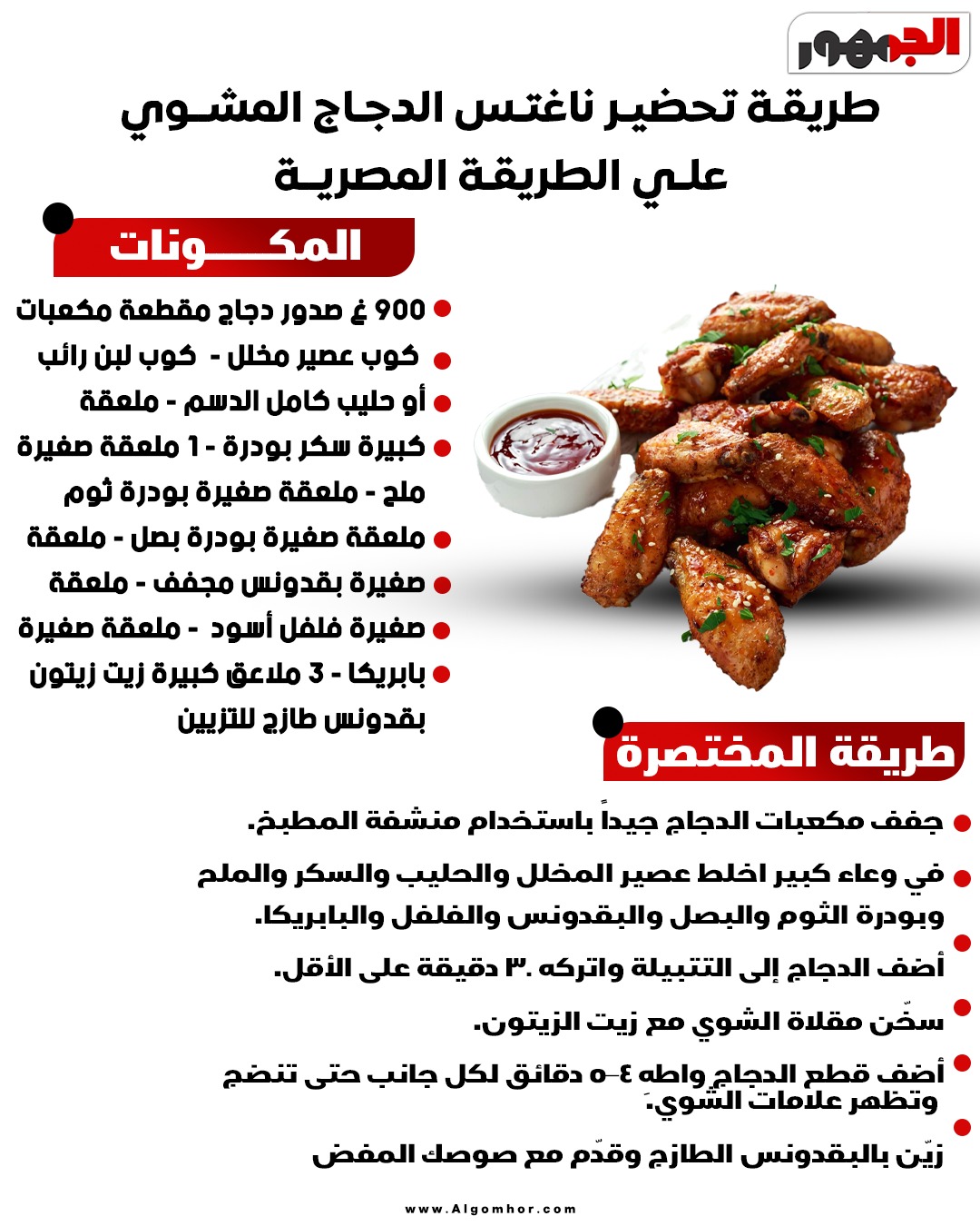 <strong>ناجتس الدجاج&nbsp;</strong>